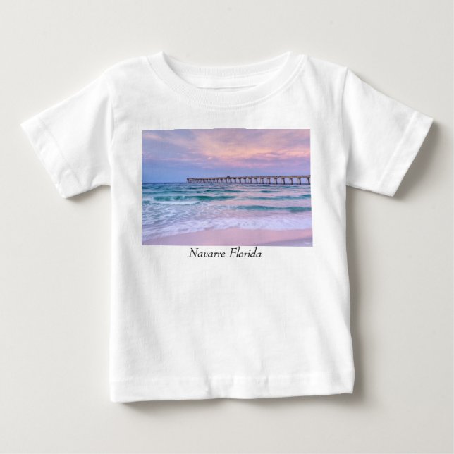Good Morning Navarre Beach Pier Baby T-shirt (Vorderseite)