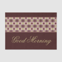 Good Morning Paper Place Mat 25 Stück Set