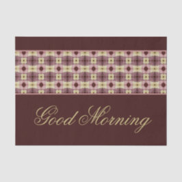 Good Morning Paper Place Mat 25 Stück Set Seidenpapier
