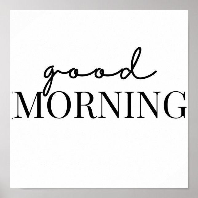 good morning poster (Vorne)