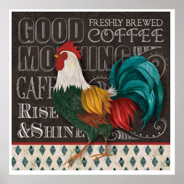 Good Morning Rooster Poster (Vorne)