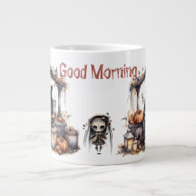 Good Morning Skeleton 20 OZ Tasse