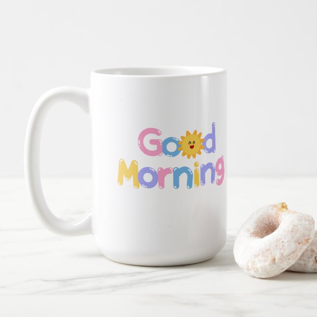 Good Morning Sun 😁 tasse de café 15oz (Avec donut)