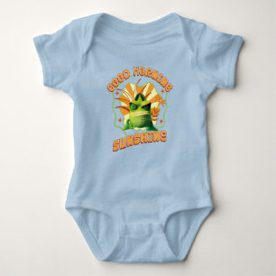 Good Morning Sunshine Funny Grumpy Chameleon Baby Strampler