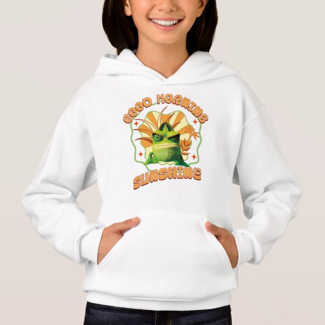 Good Morning Sunshine Funny Grumpy Chameleon Hoodie (Vorderseite)