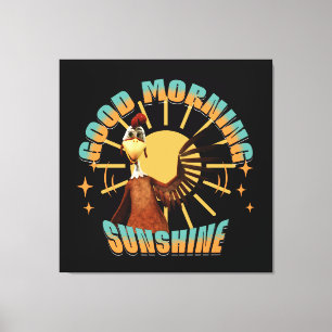 Good Morning Sunshine Funny Rooster Leinwanddruck