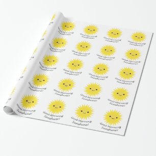Good Morning Sunshine Niedlich Kawaii Sun Geschenkpapier