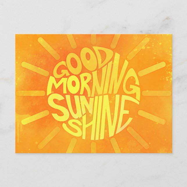 Good Morning, Sunshine! Postkarte (Vorderseite)