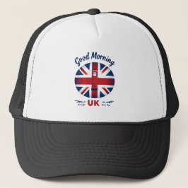 Good Morning UK - Union Jack & London Phone Box Truckerkappe
