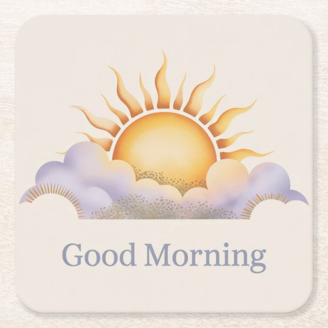 Good Morning Untersetzer Set (Vorderseite)