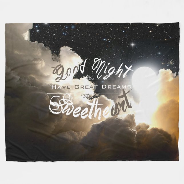 Good Night Collection - Fleece Blanket (Vorderseite (Horizontal))