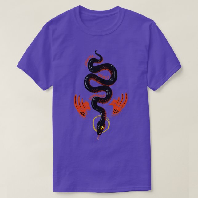Good Omens Crowley Saunter Vaguely Downwards Tasse T-Shirt (Design vorne)