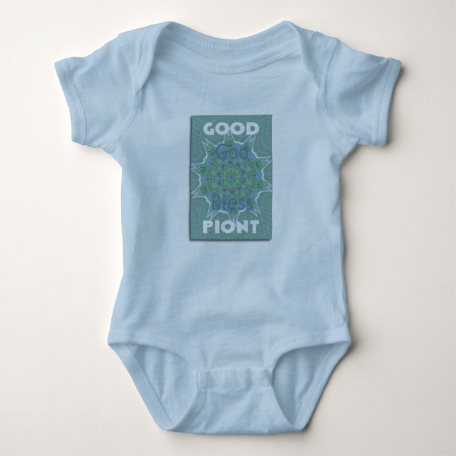 Good Point Gott segne Baby Tshirt (Vorderseite)
