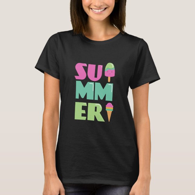 Good School Hello Summer Beach T - Shirt (Vorderseite)