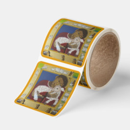 Good Shepherd Quadratischer Aufkleber