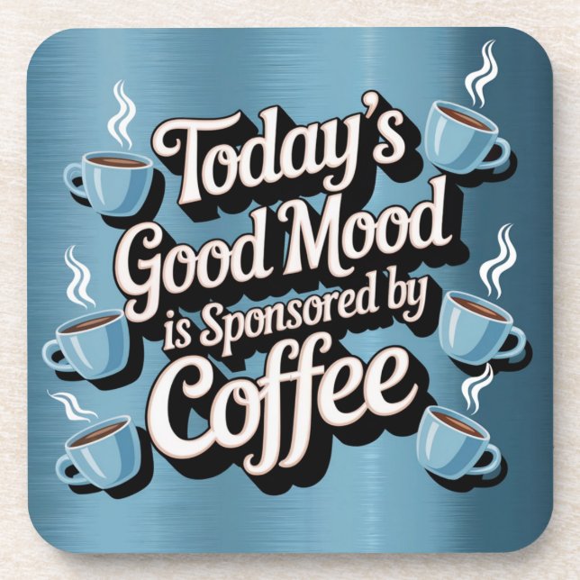Good Smood Sponsored Blue Untersetzer Set (Vorderseite)