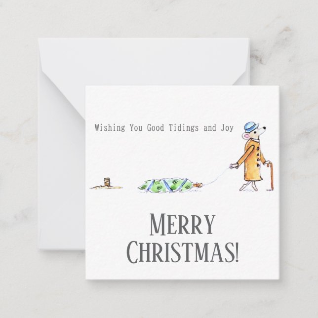 Good tidings and Joy Mitteilungskarte (Vorderseite)