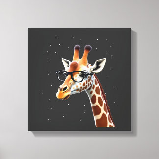 Good Time Hipster Giraffe T-Shirt Men's Women's Ch Leinwanddruck