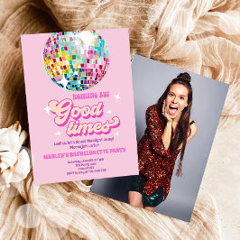 Good Times Disco Party Groovy Junggeselinnen-Absch Einladung