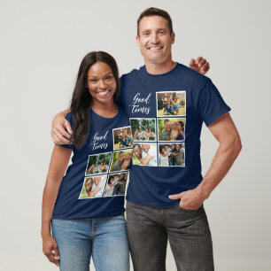 Good Times FotoCollage der modernen Urlaubsfamil T-Shirt