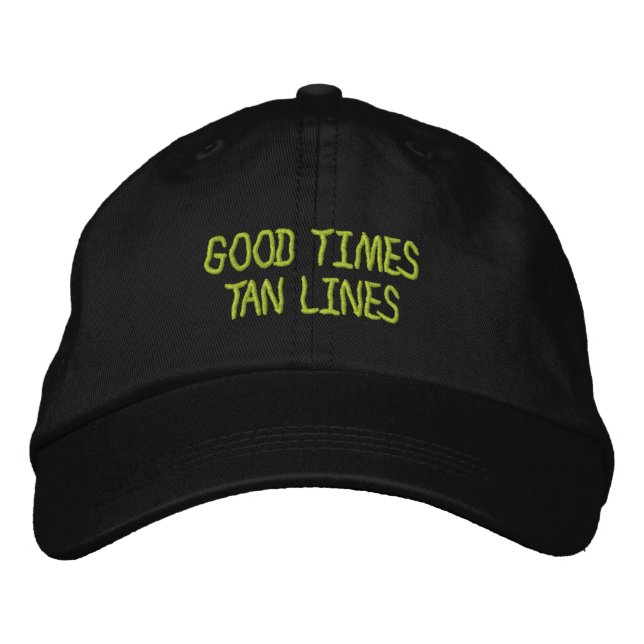 Good Times Tan Lines bestickte Cap Bestickte Kappe (Vorderseite)