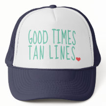 Good Times Tan Lines Summer casquettes filles