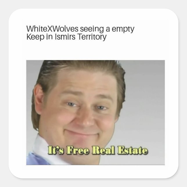 Good to Go Quadratischer Aufkleber (Vorderseite)