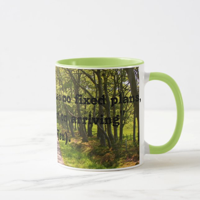 Good Traveller Quote Coffee Tasse (Lao Tzu) (Rechts)