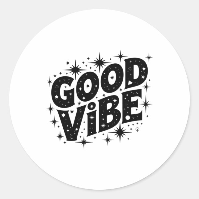 Good Vibe Stars Sticker (Vorderseite)