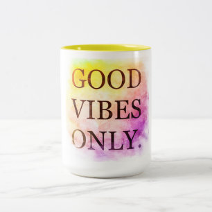Good Vibes 15 oz Zwei-Tone-Tasse Zweifarbige Tasse