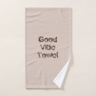 Good Vibes 3 Stück braun/bräunlich Handtuch Set