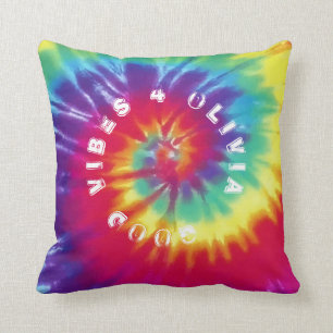 "Good Vibes 4 You" Individuelle Name Rainbow Gefä Kissen