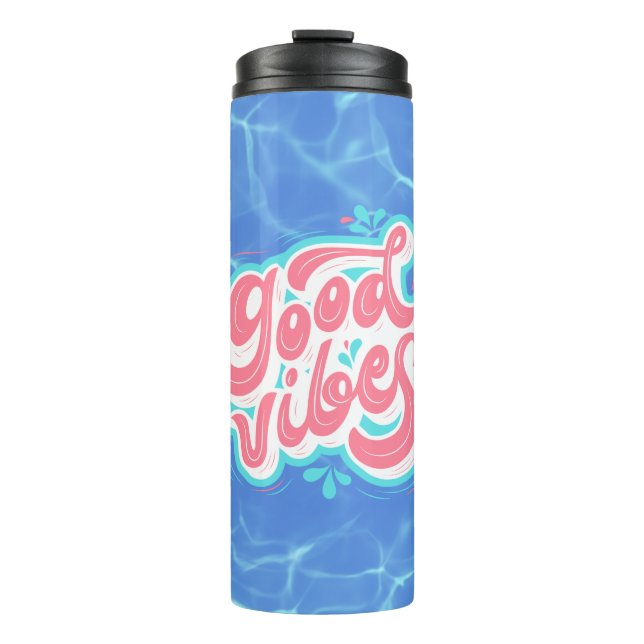 Good Vibes Beach/Pool Thermosbecher (Vorderseite)