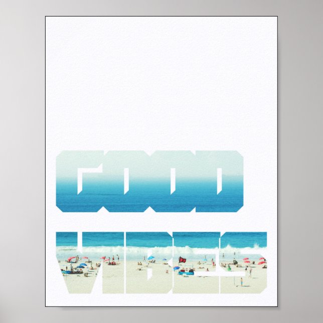 Good Vibes Beach Poster (Vorne)