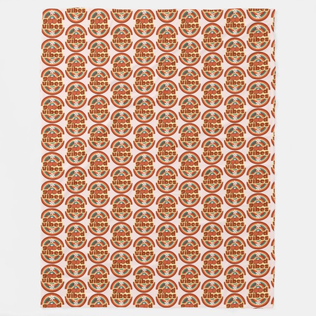 Good Vibes Fleecedecke (Vorderseite)