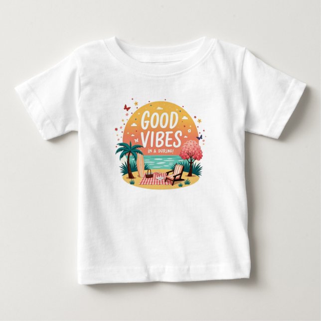 Good Vibes Getaway Baby T-shirt (Vorderseite)