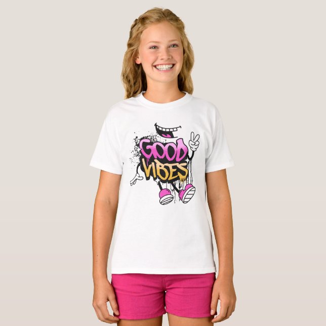 Good Vibes Graffiti T-Shirt (Vorne ganz)