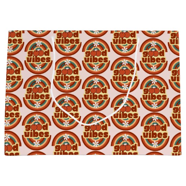 Good Vibes Große Geschenktüte (Vorderseite)