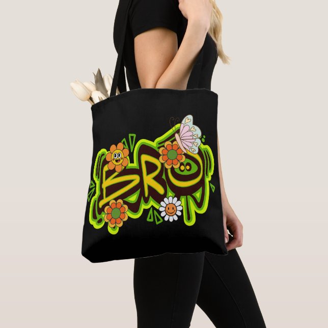 Good Vibes Illustration Typografy Tasche (Von Nahem)