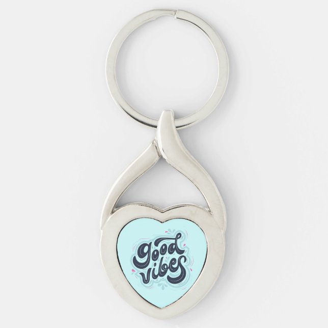 Good Vibes Keychain Schlüsselanhänger (Vorderseite)