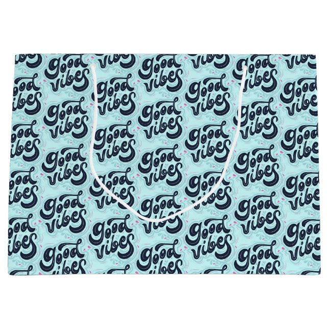 Good Vibes Large Gift Bag Große Geschenktüte (Vorderseite)