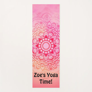Good Vibes Mandala Personalisiert Yoga Mat Yogamatte