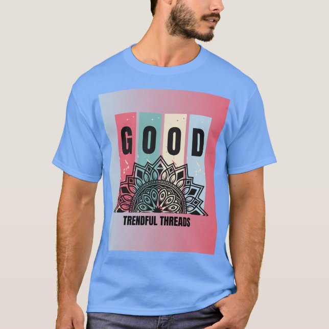 Good Vibes Mandala T - Shirt - Trendful Threads Ed (Vorderseite)