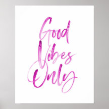 Good Vibes Nur Typografie drucken
