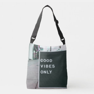 Good Vibes Only Letter Board Positard Tragetaschen Mit Langen Trägern