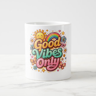 Good vibes only mug Jumbo-Tasse