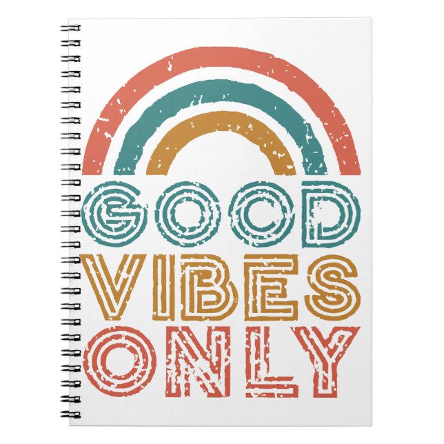 Good Vibes Only Notebook Notizblock (Vorderseite)