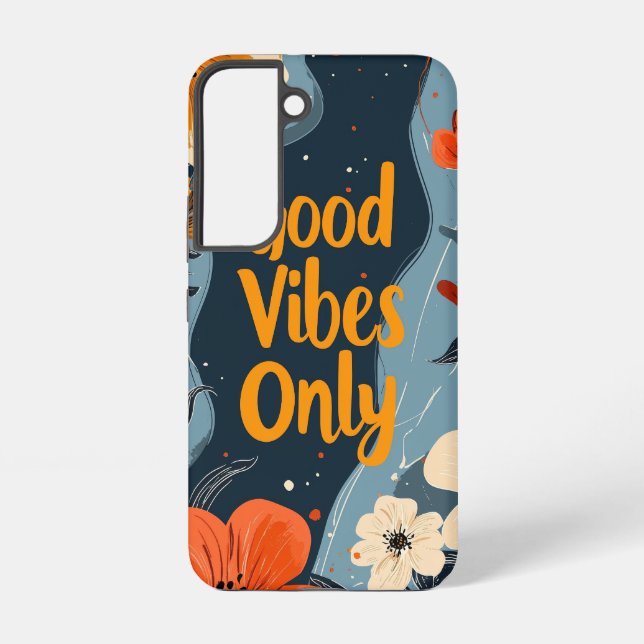Good Vibes Only Phone Case Samsung Galaxy Hülle (Rückseite)