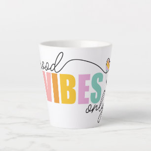 Good Vibes Only Rainbow Heart Milchtasse