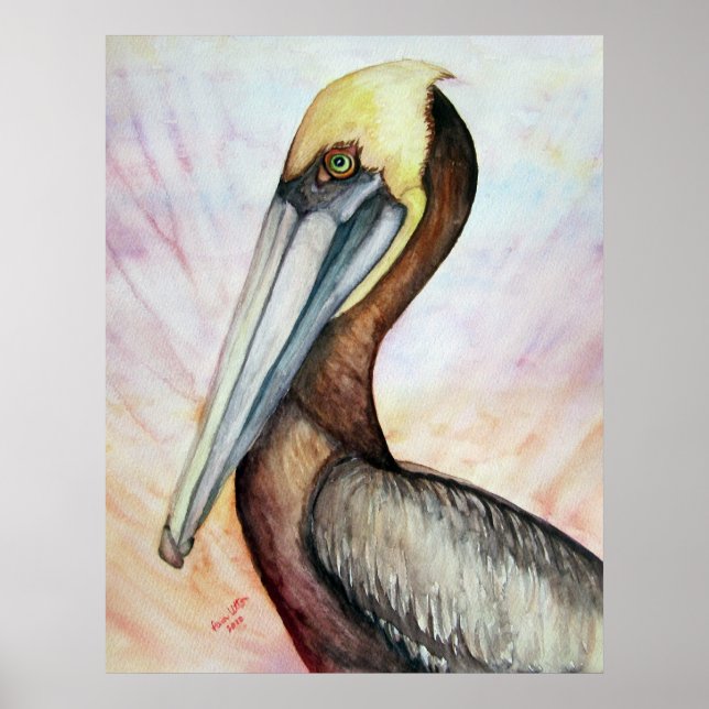 Good Vibes Pelican Poster (Vorne)